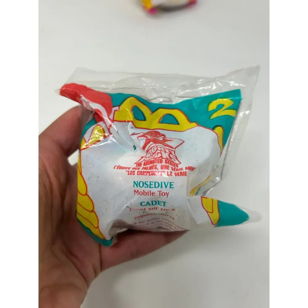 MIGHTY DUCKS -  McDonald's Happy Meal Toy - Nosedive & Mallory Lot NEW #2 #3